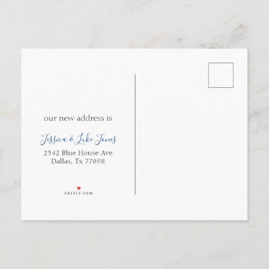 Nieuw adres aankondiging van Cat Funny (Achterkant)