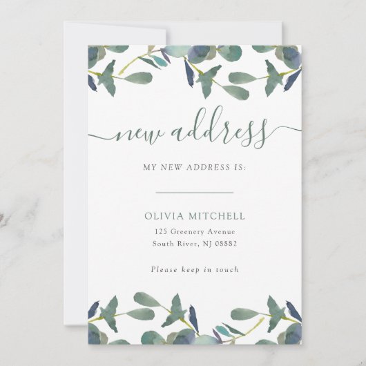 Nieuw adres | Aankondiging van de "Eucalyptus Cres (Voorkant)