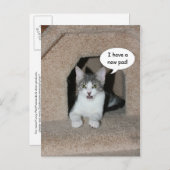 Nieuw adres aankondigingskaart (Voorkant / Achterkant)