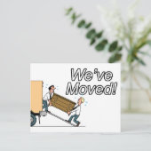 Nieuw adres aankondigingskaart (Staand voorkant)