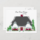 Nieuw adres aankondigingskaart (Voorkant / Achterkant)