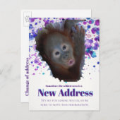 Nieuw adres aankondigingskaart (Voorkant / Achterkant)