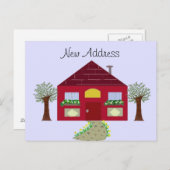 Nieuw adres aankondigingskaart (Voorkant / Achterkant)