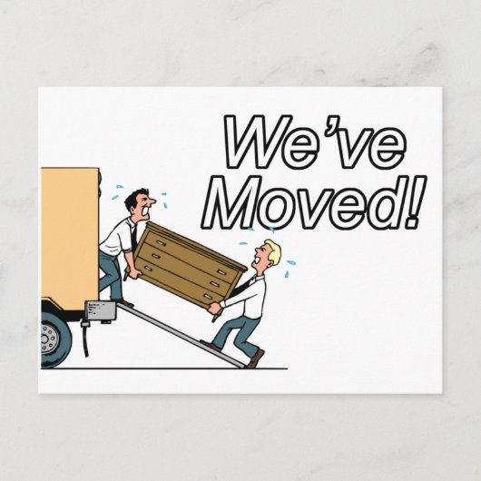 Nieuw adres aankondigingskaart (Voorkant)