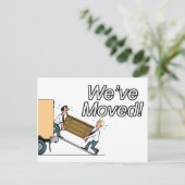 Nieuw adres aankondigingskaart (Staand voorkant)