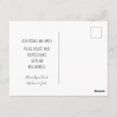 Nieuw Adres Adreswijziging |Verhuisbericht Briefkaart (Achterkant)