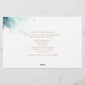 Nieuw Adres Agate Script Moving Announcement Card Briefpapier (Achterkant)
