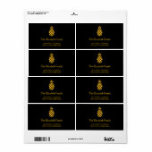 Nieuw adres Ananas Label (Full Sheet)