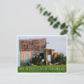 Nieuw adres ansichtkaart - Nieuw adres, verhuizen  Aankondigingskaart (Staand voorkant)