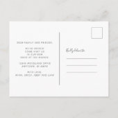 Nieuw Adres Autumn Floral Moving Aankondiging Briefkaart (Achterkant)