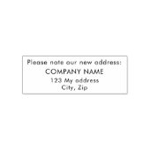 Nieuw adres bedrijf  zelfinktende stempel (Design)