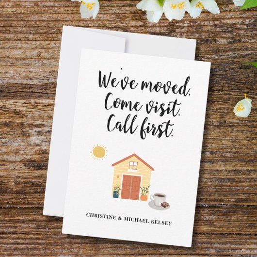 Nieuw adres Bericht van verhuizing Aankondiging