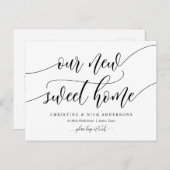 Nieuw adres, bericht verplaatsen briefkaart (Voorkant / Achterkant)