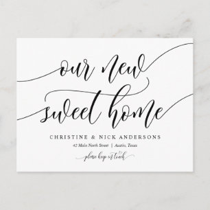 Nieuw adres, bericht verplaatsen briefkaart