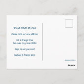 NIEUW ADRES Bewegend de Staat van Utah geïllustree Briefkaart (Achterkant)