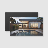 Nieuw Adres Bewegend Huis Foto Magnet (Voorkant / Achterkant)