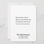 Nieuw adres Bewegende aankondiging Kaarten (Achterkant)