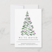 Nieuw adres Bewegende aankondiging Kerstmis (Voorkant)