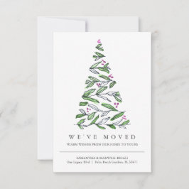 Nieuw adres Bewegende aankondiging Kerstmis