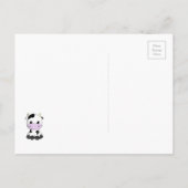 Nieuw adres - bewegende schattige koe briefkaart (Achterkant)