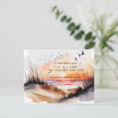 Nieuw Adres Bewegende Zonnevaste Sand Dunes Aankondigingskaart (Staand voorkant)