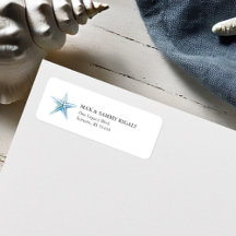 Nieuw adres Blauw Starfish retour adres label