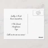 Nieuw adres Bloemenkrans briefkaart (Achterkant)