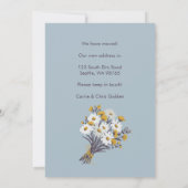 Nieuw adres Blooms Bewegende aankondiging Boeket (Achterkant)