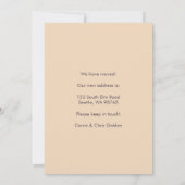 Nieuw adres Blooms Bewegende aankondiging Boeket (Achterkant)