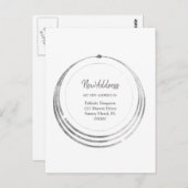 Nieuw adres| Boho Geometric Moving Notice Briefkaart (Voorkant / Achterkant)