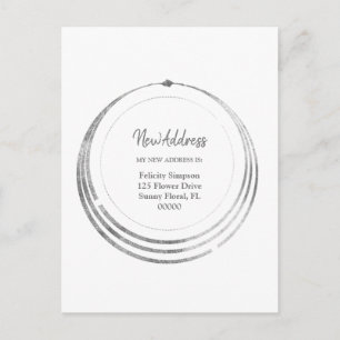 Nieuw adres  Boho Geometric Moving Notice Briefkaart