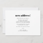 Nieuw adres Boho Guest Bedroom Decor Moving Aankondiging (Achterkant)