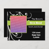 Nieuw adres briefkaart (Voorkant / Achterkant)