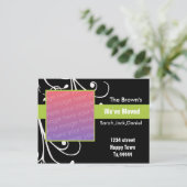 Nieuw adres briefkaart (Staand voorkant)