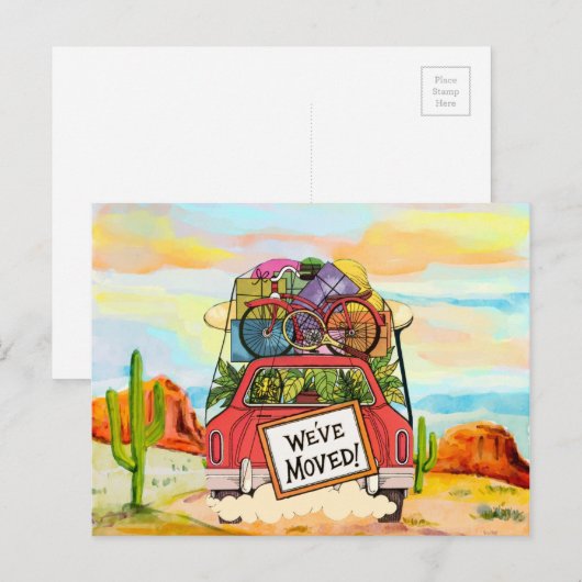  nieuw adres Briefkaart (Voorkant / Achterkant)