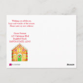 Nieuw adres Briefkaart Gingerbrood House (Achterkant)