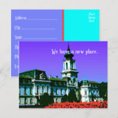 Nieuw adres Briefkaart "We hebben een nieuw adres" (Voorkant / Achterkant)