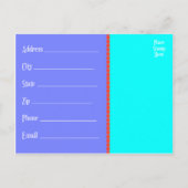 Nieuw adres Briefkaart "We hebben een nieuw adres" (Achterkant)