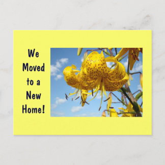 Nieuw Adres briefkaarten Verplaatst naar Nieuwe Th