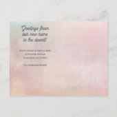 Nieuw adres Desert Cactus Verhuisberij Aankondigingskaart (Achterkant)