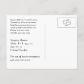 Nieuw adres dierenarts aankondigingskaart (Achterkant)