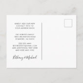 Nieuw Adres Dreamweaver Crystals Feathers Moving Aankondigingskaart (Achterkant)