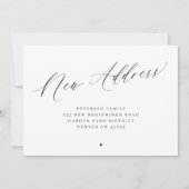 Nieuw adres eenvoudige minimalistische verplaatsin aankondiging (Voorkant)