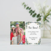 Nieuw adres: eucalyptusfoto briefkaart (Staand voorkant)