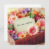 Nieuw adres Flat Kaart (Voorkant / Achterkant)