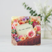 Nieuw adres Flat Kaart (Staand voorkant)