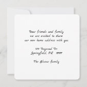 Nieuw adres Flat Kaart (Achterkant)