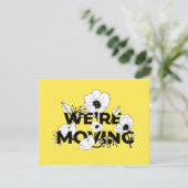 Nieuw Adres Floral | Verplaatsingsaankondiging (Staand voorkant)