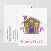 Nieuw Adres  Gemberkoekhuis Ansichtkaart Briefkaart (Voorkant / Achterkant)