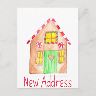 Nieuw adres: Gingerbrood House Briefkaart